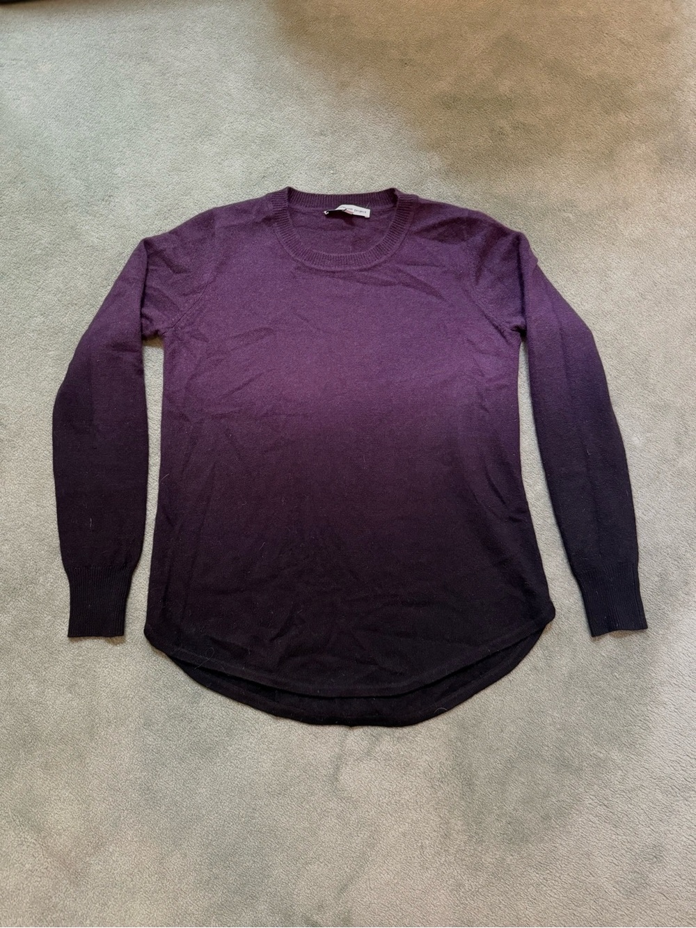 Women's Crewneck Ombre Sweater - Purple Fade